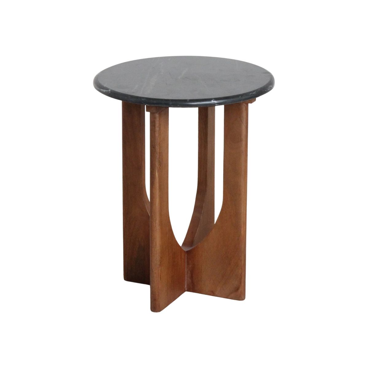 Brunei bijzettafel marmer zwart - 30x30x50 cm