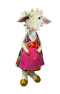 Polyresin schapen moeder met pak