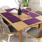 Eettafelmatten – geribbeld katoen, hittebestendig – 48x32 cm, set van 6