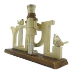 Beeld Notenkraker 18 cm Beige Kunststof Kerstdecoratie