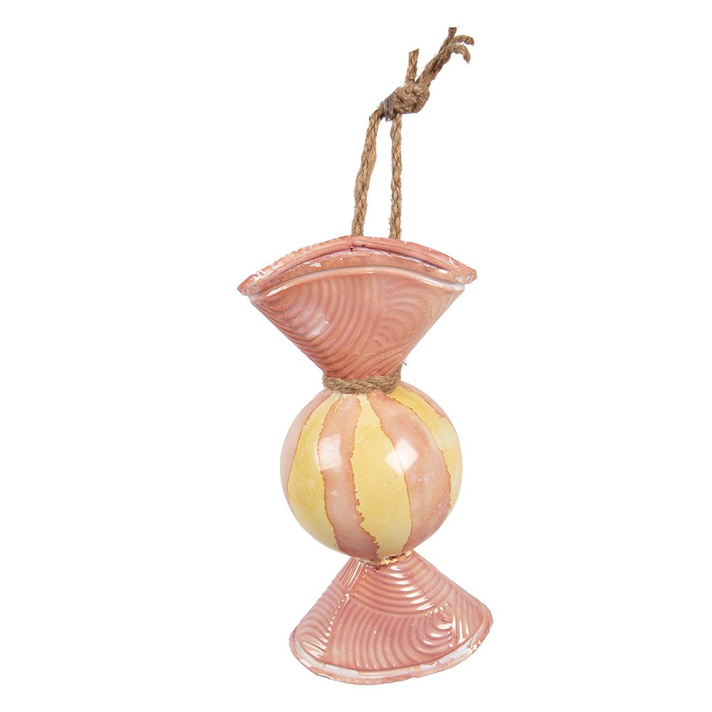 Decoratie Hanger 10x8x21 cm Roze Metaal
