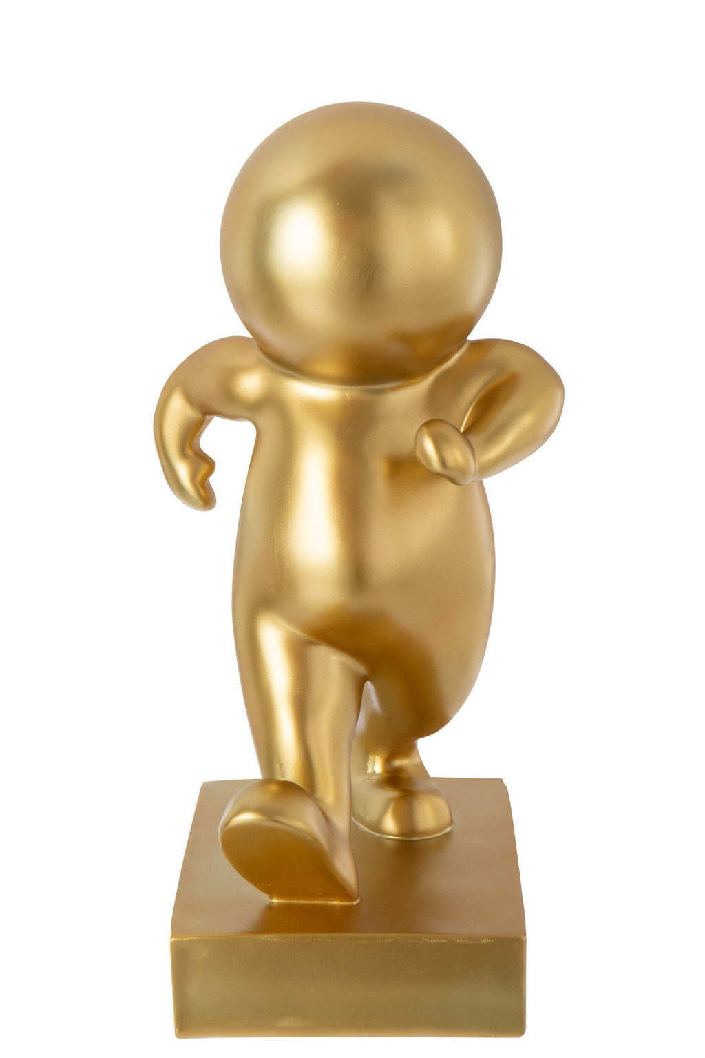 J-Line decoratie Marcel Wandelend - polyresin - goud