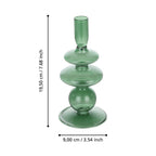 Candlestick Molume Green 9x19,5 cm