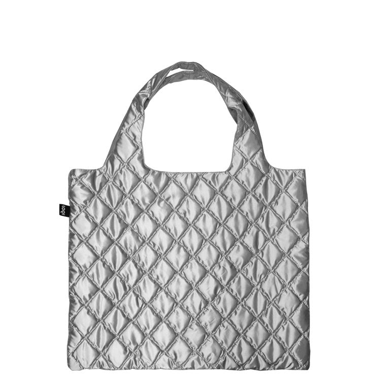 Loqi Tas Medium - Zilver Puffy