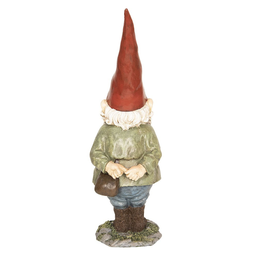 Beeld Kabouter 22x13x40 cm Groen Polyresin