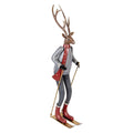 Kerstdecoratie Beeld Hert 19x15x65 cm Bruin Metaal