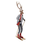 Kerstdecoratie Beeld Hert 19x15x65 cm Bruin Metaal