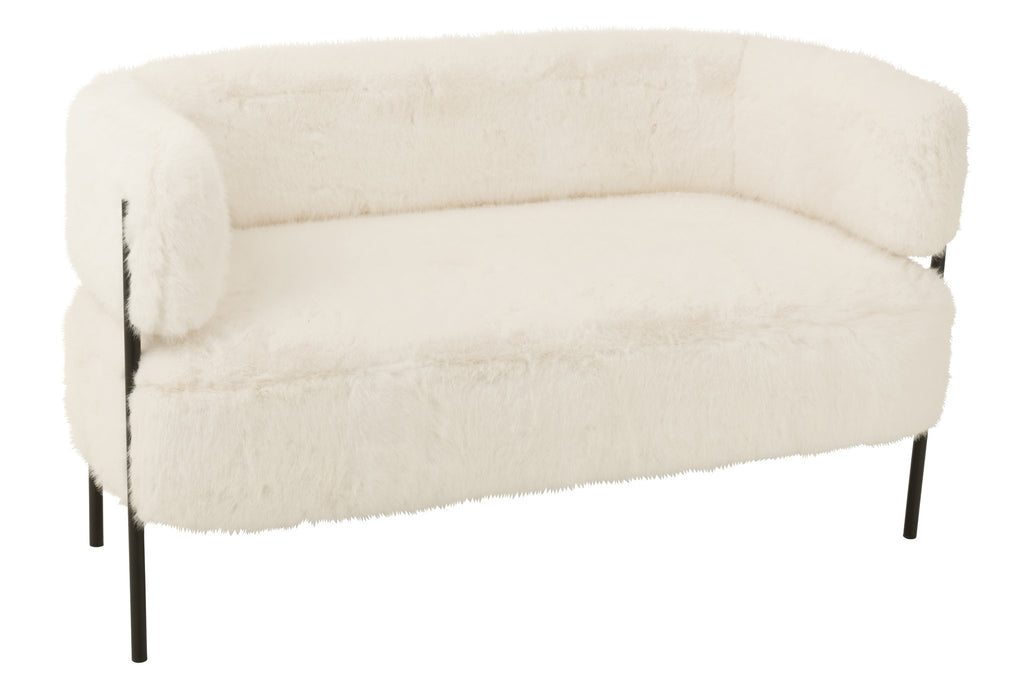 J-Line zetel 2-Zits Bont - hout - wit