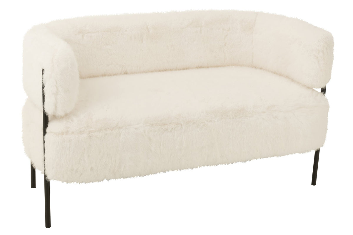 J-Line zetel 2-Zits Bont - hout - wit