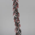 Kunstguirlande eucalyptus 100cm rood/zwart