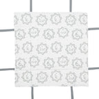 Broodmand 35x35x8 cm Wit Grijs Katoen Kat