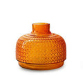 Bolvaas 'sari' oranje h17,5 d20,5 cm