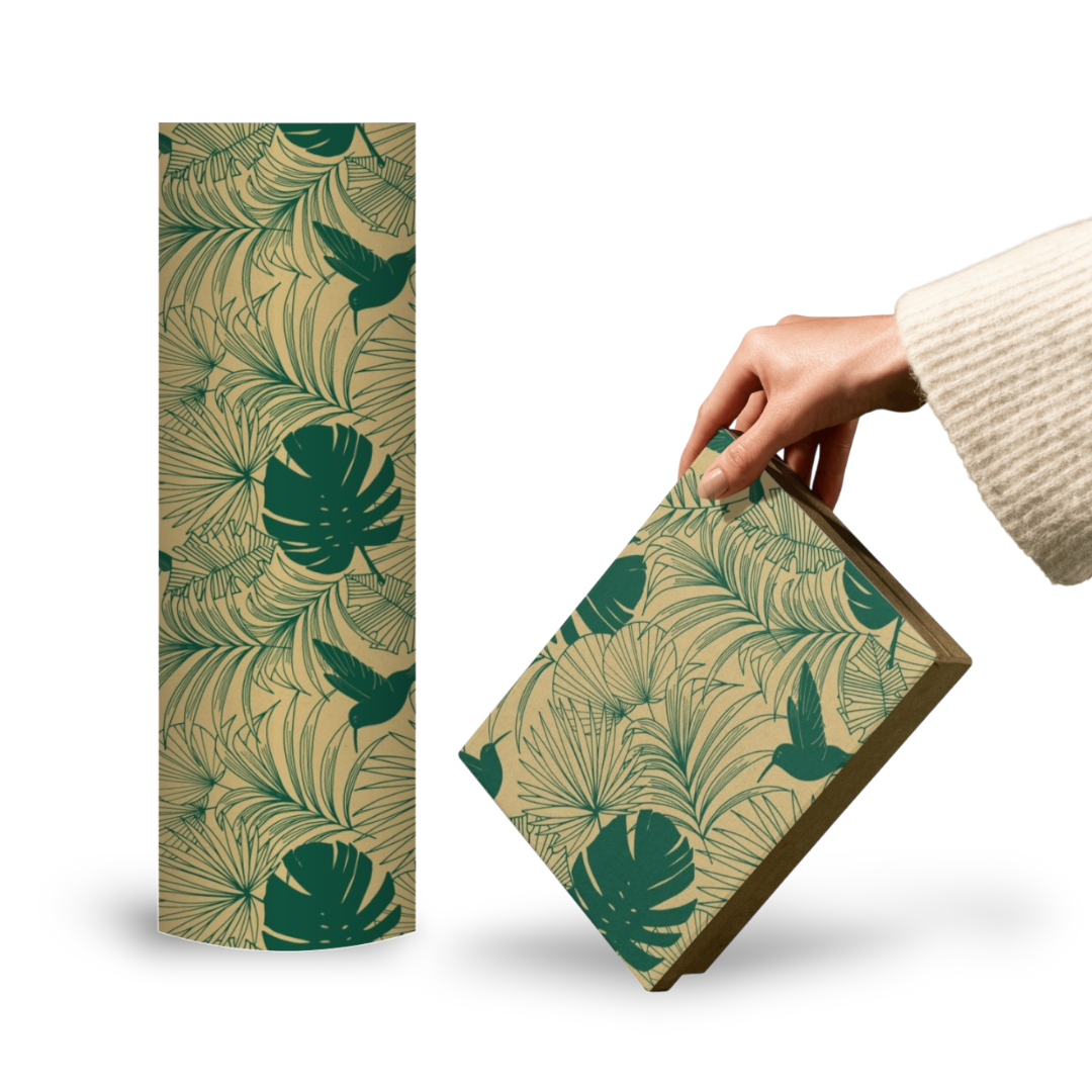 Cadeaupapier - Gras papier – tropical – 50cm x 100m
