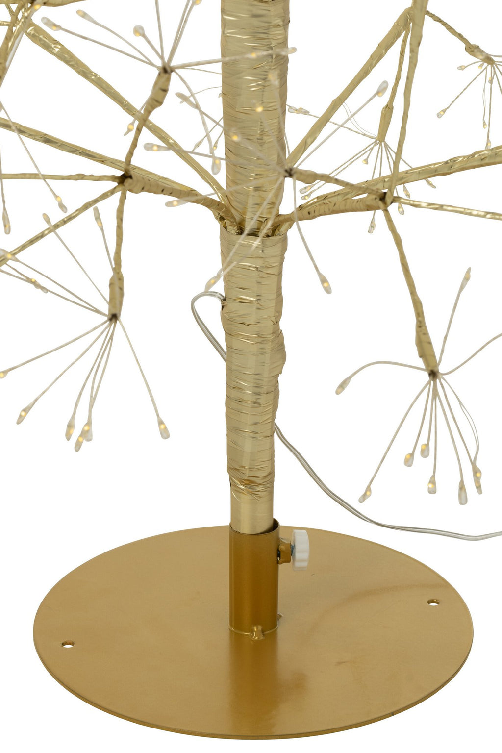 J-Line decoratie Boom - warm witte - ijzer - goud - L - LED