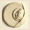 Wandplaat van papier-maché-Serene