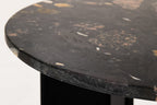 J-Line bijzettafel Mathilde Marmer - steen - zwart/perzik