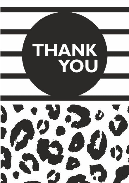 Thank you - wenskaart