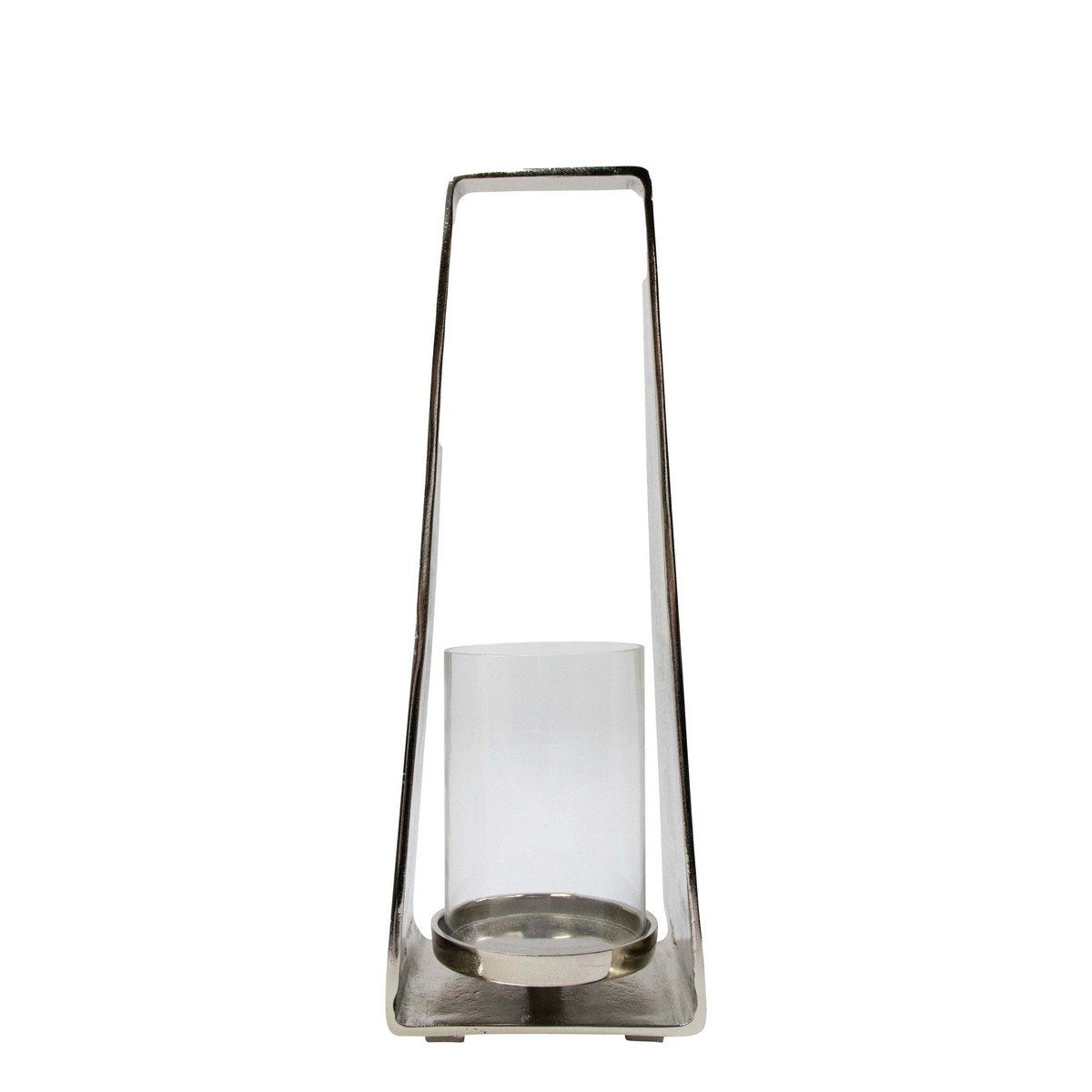 Lantaarn met hendel zilver h20 d23