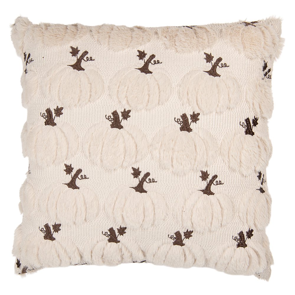 Sierkussen 40x40 cm Beige Polyester Pompoen