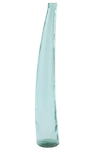 J-Line vloervaas - glas - azuurblauw - L