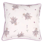 Kussenhoes 40x40 cm Paars Wit Katoen Lavendel Sierkussenhoes