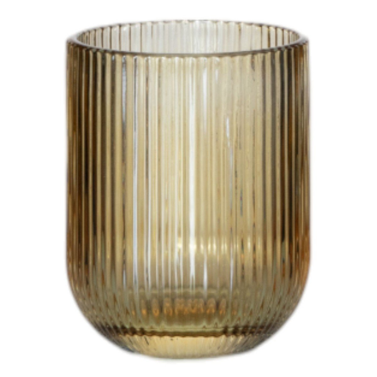 Waterglas Amber Stripe H9,5 D7,5