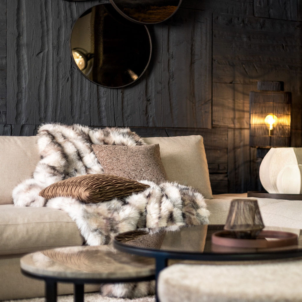 Ghislaine | Plaid 140x180 cm | Natuurlijk | Bruin | Hoii