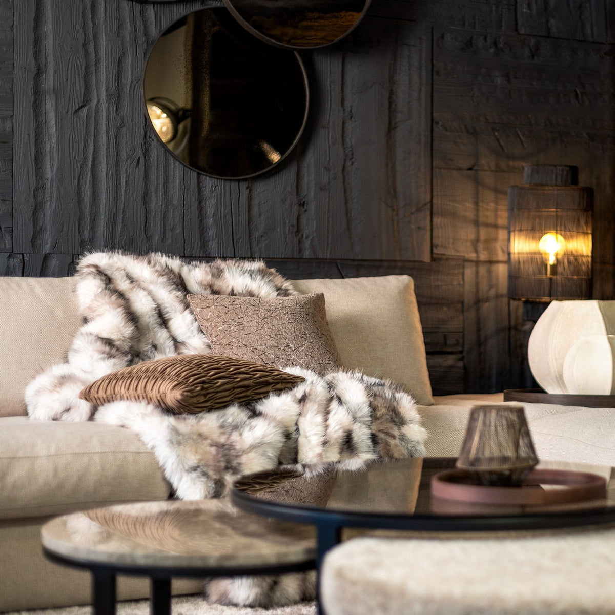 Ghislaine | Plaid 140x180 cm | Natuurlijk | Bruin | Hoii