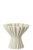 J-Line vaas 3D Print Onregelmatig Breed - porselein - wit