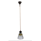 Hanglamp Tiffany Ø 15x115 cm transparant Glas Hanglamp Eettafel