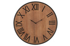 J-Line klok Nue - mdf/ijzer - naturel - large - Ø 60 cm
