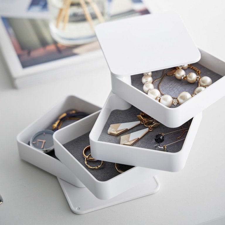 Yamazaki Tower Sieradenorganizer vierkant 4-laags