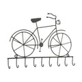 Sleutelrekje 32x23 cm Zwart IJzer Fiets Wandhaak
