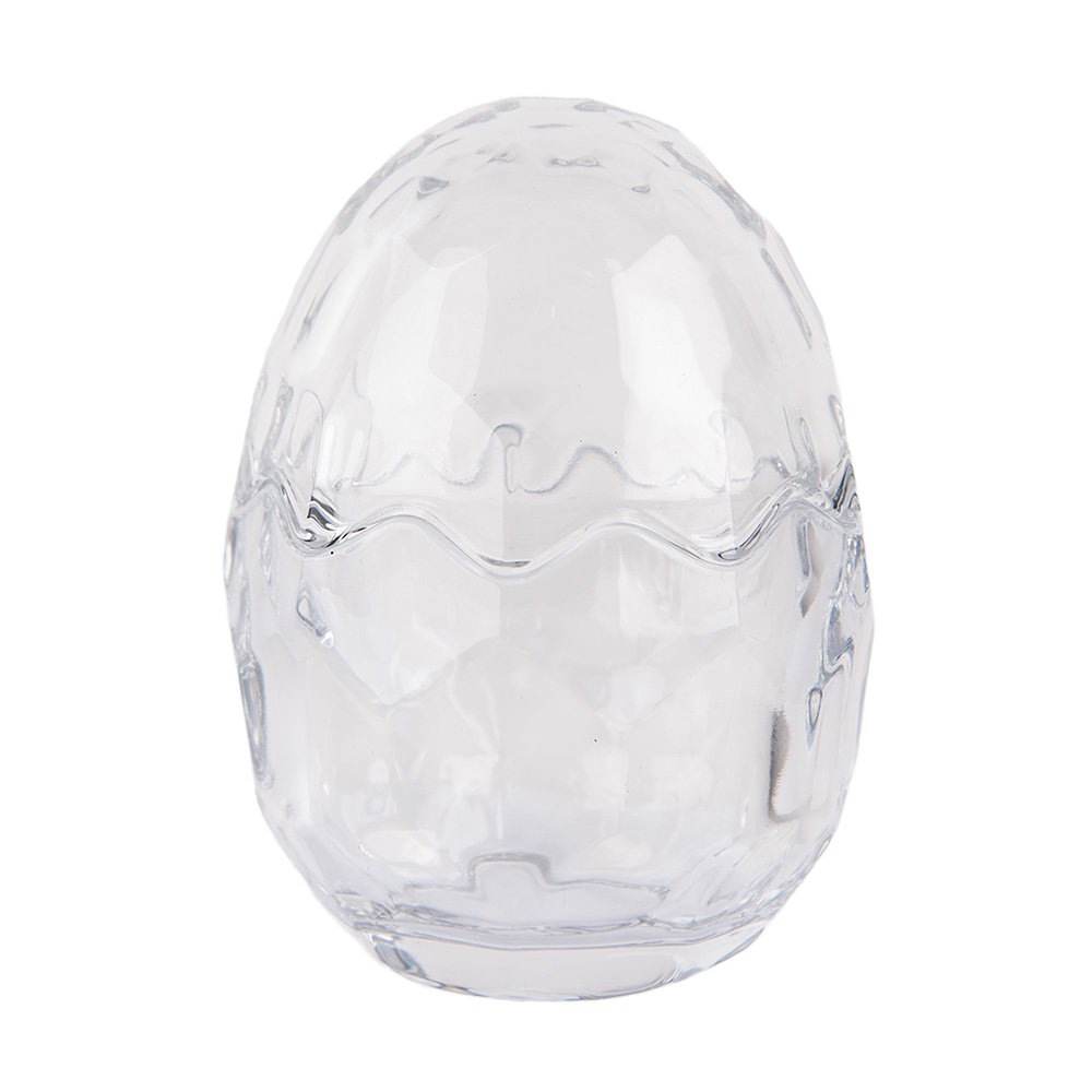 Glazen potje Ei Ø 9x12 cm Transparant Glas