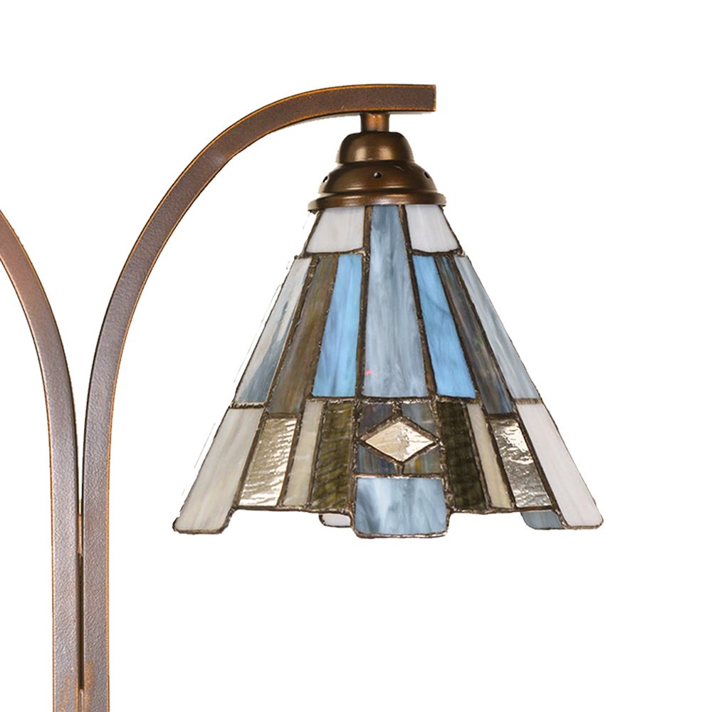 Tiffany Tafellamp 48x19x57 cm Bruin Glas