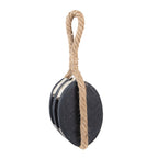 Decoratie Katrol 14x12x21/35 cm Zwart Hout
