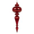 Kerstbal Ø 9x28 cm Rood Glas