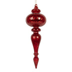 Kerstbal Ø 9x28 cm Rood Glas