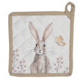 Pannenlap 20x20 cm Wit Bruin Katoen Konijn Afgiet Pannenlap