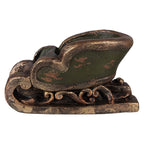 Kerstdecoratie Beeld Slee 35x23x21 cm Groen Keramiek
