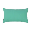 Flanel aqua groen kussen 30 x 50 cm