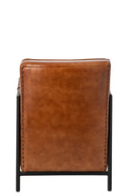 J-Line Fauteuil - leer - camel