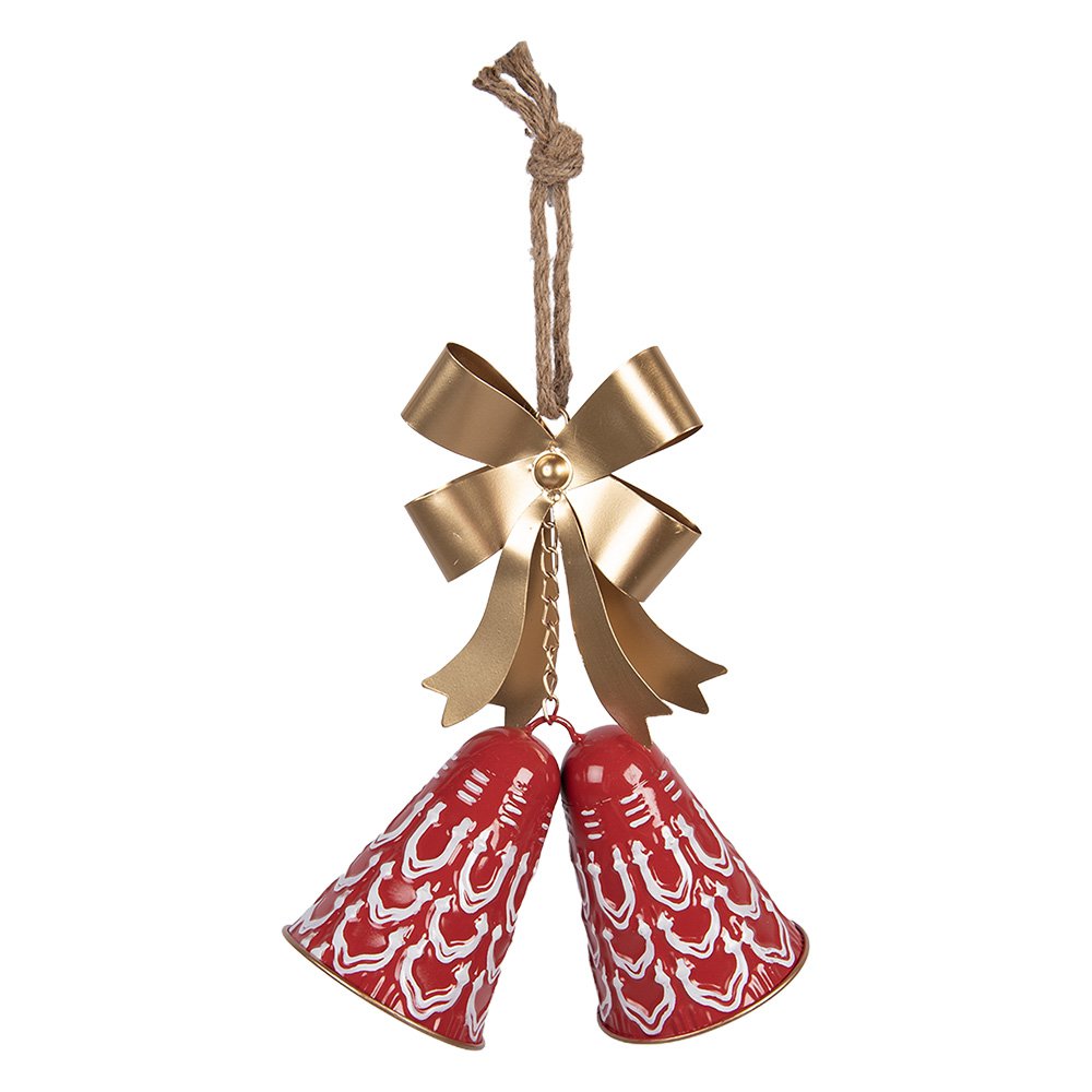 Kersthanger Bel 26x10x29 cm Rood Metaal