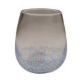 Speckle mondgeblazen Theelichthouder blauw h12 b9