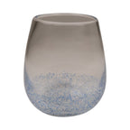 Speckle mondgeblazen Theelichthouder blauw h12 b9