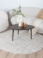 Vloerkleed Cross Beige - Rond ø160 cm