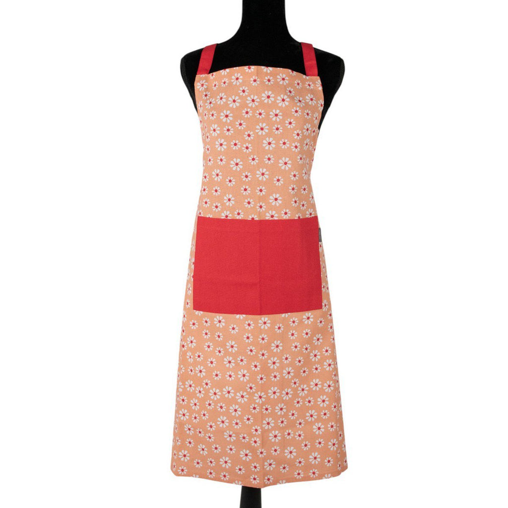 Daisy Flowers Schort oranje 75x90cm
