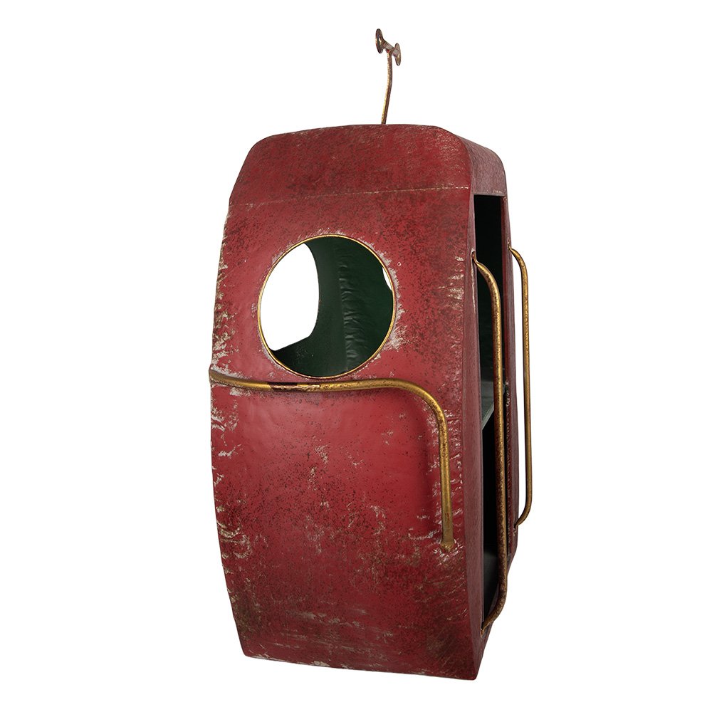 Wandkast 48x26x60 cm Rood Metaal