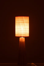 J-Line lamp Paraplu - hout - naturel - small