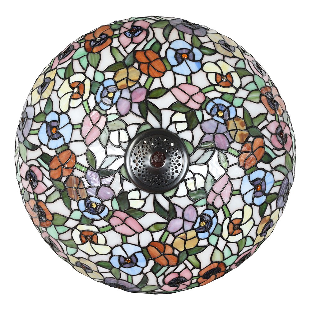 Tiffany Tafellamp Ø 46x72 cm Groen Glas Tiffany Bureaulamp